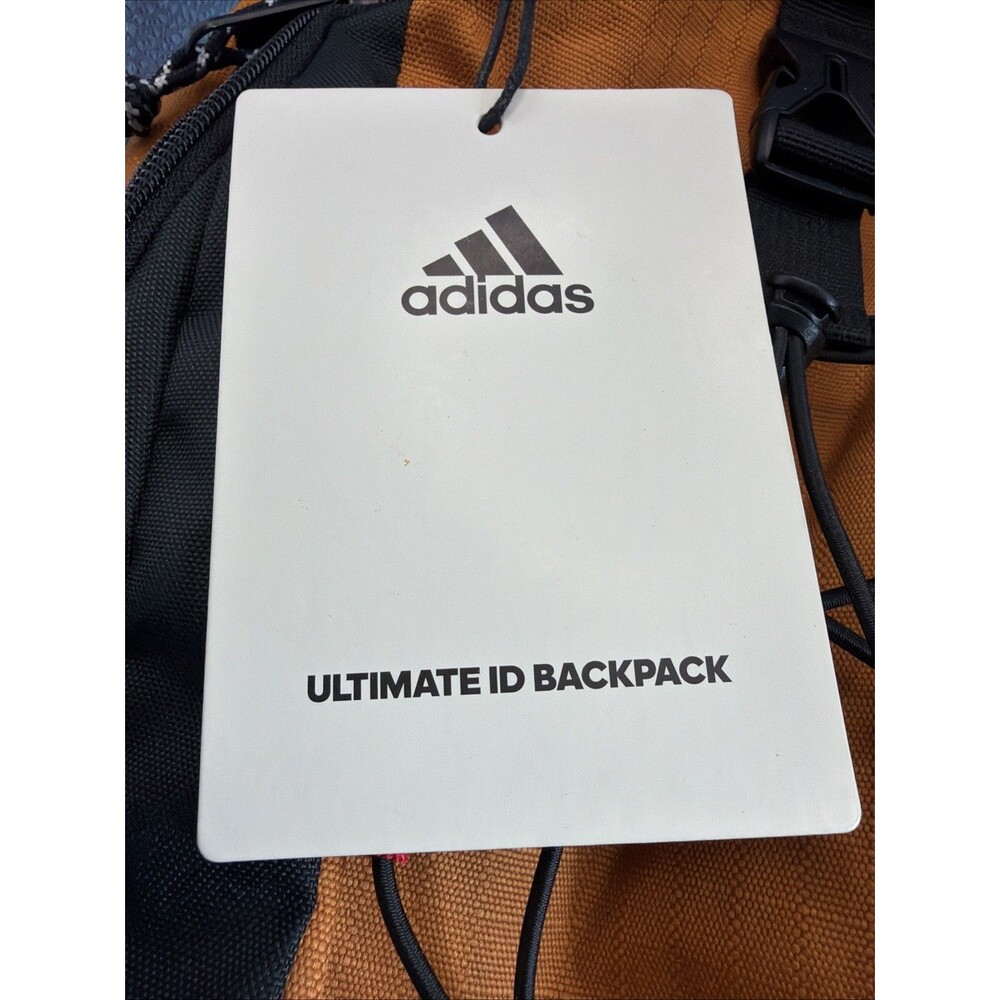 Adidas Ultimate Backpack, New With Tag, Black/orange, Retail Price $70 - Picture 3 of 6